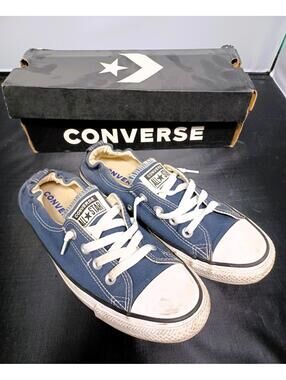 Converse All Star womens low top sneakers shoes 8.5 blue 53708OF navy